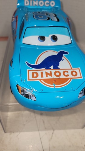 Disney Pixar Cars - JADA- 1:24 SCALE DINOCO LIGHTNING MCQUEEN DIECAST MODEL-USED - Picture 8 of 19