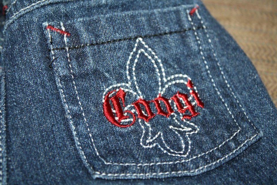 Pantalones de mezclilla para bebé Coogi niños talla 3-6 meses azules -EEEE -9 Foto 2 de 4