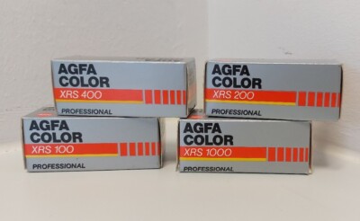 4 X AGFA COLOR PROFESSINAL XRS 100 + 200 + 400 + 1000 NEU!!!