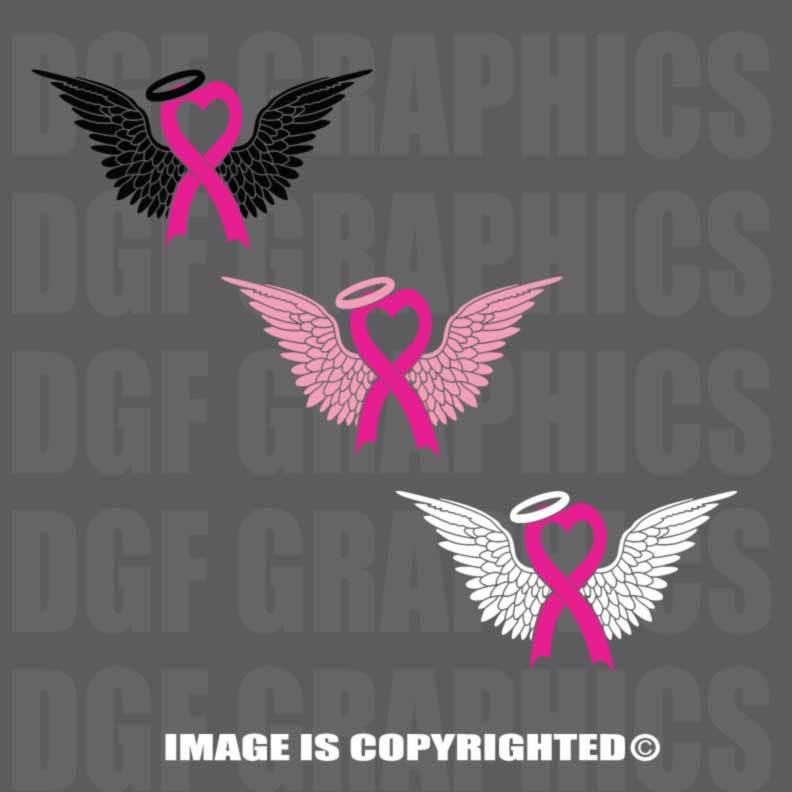 Cancer Ribbon With Angel Angel Awareness Ribbon PIn Pink