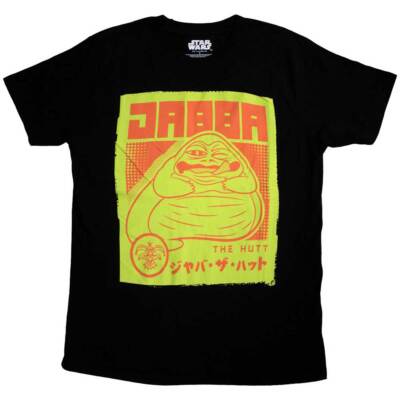 T-shirt Unisexe Star Wars Jabba Japonais - Taille XL - Noir Neuf Avec étiquettes