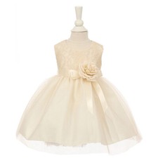 IVORY Size XL Baby Girl Dress for Special Occasions Party Bridesmaid Birthday