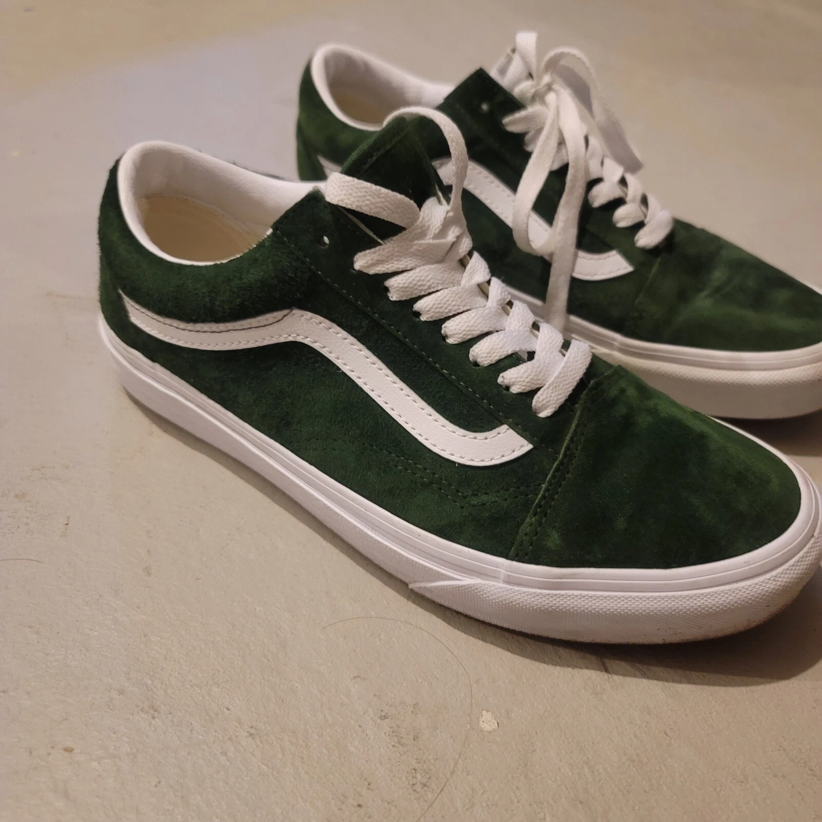 Sneakers basse Vans Oldol Skoolo Bistrovero verde bianc skat 100%inali