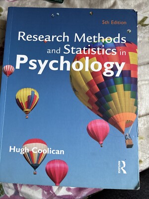 Research Methods and Statistics in Psychology by Hugh Coolican (Paperback, 2009)