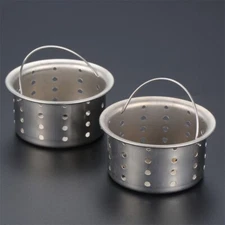 1x Sink Filter Basket Prevents Drain Blockages Filtering Debris Hair 78x67x40mm