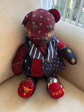Heirloom Teddy Bear made from your neckties