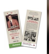 Marty Brennaman Farewell SGA (Replica Ticket) Cincinnati Reds Ready To Ship