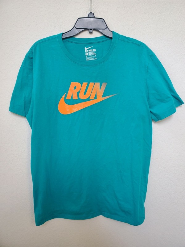Nike Run South Beach Gradient Colorway Teal/Orange Mens Sz XL Pre-owned Athletic