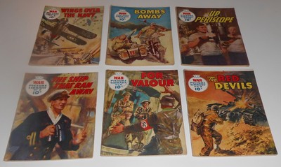 6x KRIEGSBILDERBIBLIOTHEK Nr.5 6 7 8 9 10 Lot UK 1958 Original Vintage Comics
