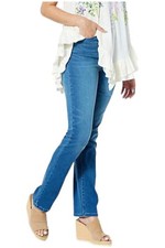 DG2 by Diane Gilman Virtual Stretch Denim Straight-Leg Jean Midtone