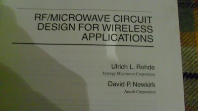 RF/Microwave Circuit Design for Wireless Applications by David P. Newkirk, Ulric