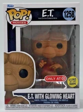 Funko Pop! Movies E.T With Glowing Heart #1258 Target Glows With Pop Protector