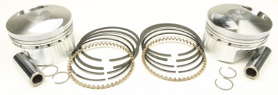 Wiseco K Piston Kit (73ci., Domed) - Standard Bore 3.498in., 10.5:1 Co K1685