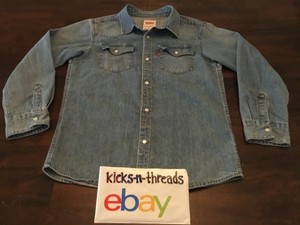 levi denim shirt ebay