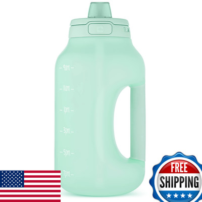 Ello Hydra 64oz Half Gallon Water Jug w/ Handle & Motivational Time Markers
