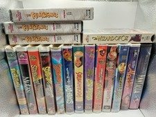 VHS Collection Of 17 Titles Disney Scooby-Doo Land Before Time Flintstones