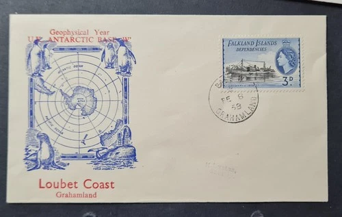 Falkland Islands  Dep 1958 FDC Base W   Clean Cover. As Pictures.