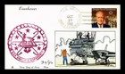 US COVER DWIGHT D EISENHOWER FDC NAVAL CANCEL VAN HAND COLORED CACHET