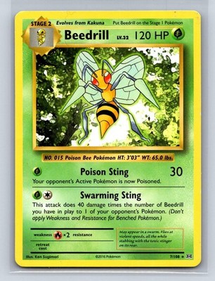 BEEDRILL 7/108 R EVOLUTIONS POKEMON LP