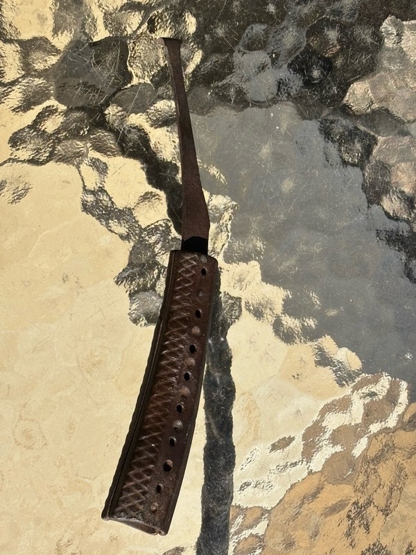 EARLY WESTERN ANTIQUE 1884 FARRIER T. J. POPI HORSE SHOE HOOF KNIFE