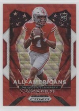 2021 Panini Prizm Draft Picks All-American Ruby Wave Justin Fields #192 12c4