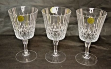 Glasses, Cut Lead Crystal, New, w/tags, Cristal Taille, Glass, Vintage