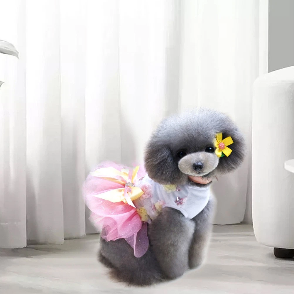 VETEMENTS Bellissimi vestiti per cani vestito per cuccioli vestito decorativo per cani da interno costume estivo per cani