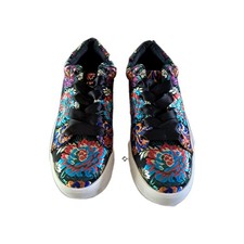 Steve Madden Brody multicolor floral size 10 chunky platform lace up sneakers