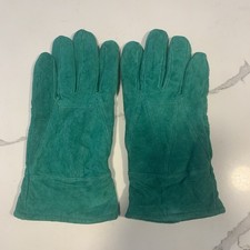 Thinsulate Genuine Lambskin Green Gloves Large