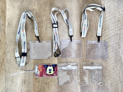 Set Of 3 Disney Cruise Line Castaway Club Silver Lanyards DCL Exclusive + Extras