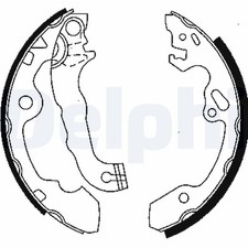 Bremsbackensatz DELPHI LS1850 für DFW DBW DNW FORD DAW FOCUS 1 Turnier MAX DM2