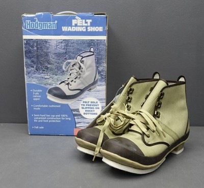 HODGMAN Felt Wading Shoe Boot Men Sz 11 Steel Shank Fishing  display picture 3