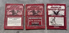 American Carpenter And Builder LOT The World’s Greatest Building Paper 1900s