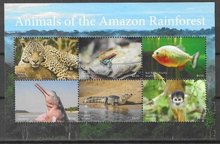 Niafo'ou 2022 Wildlife Fauna Tiere Dieren Amazon Animals Fish Reptile MS MNH