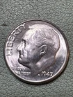 1947 D Roosevelt Dime BU+ Uncirculated Mint State 90% Silver 10c US Coin