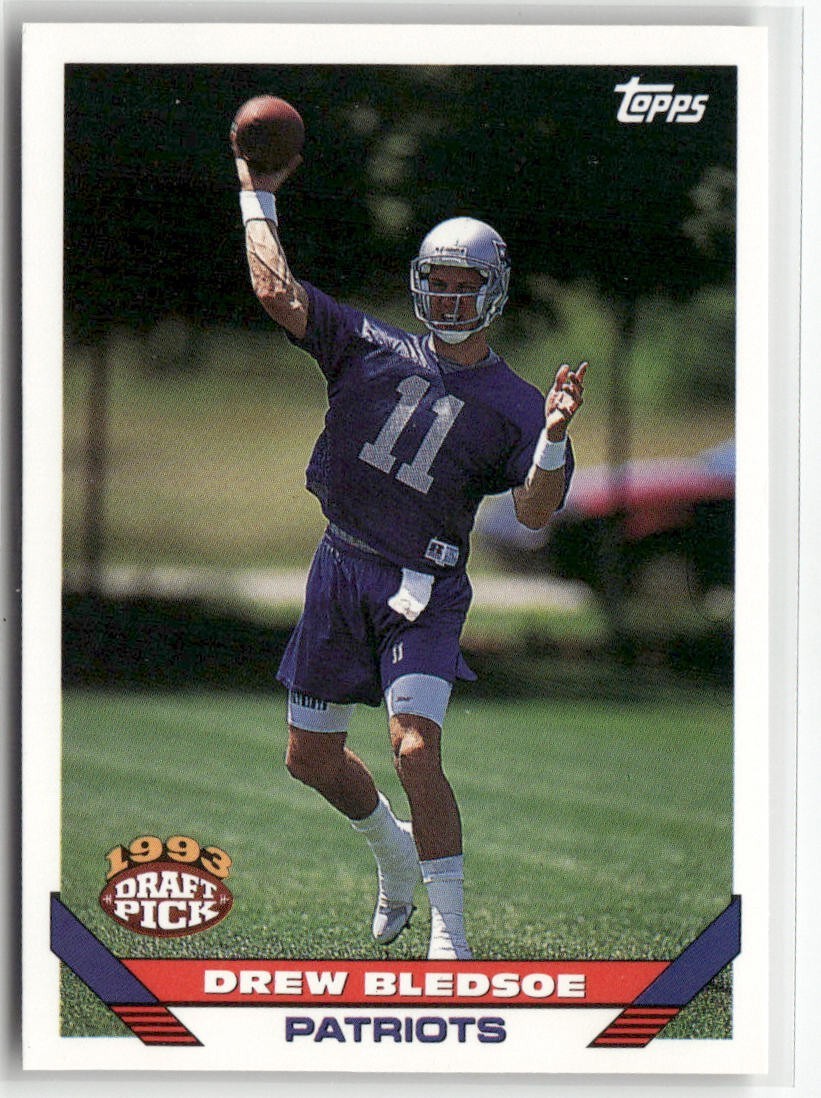 1993 Topps - Drew Bledsoe #130 draft pick