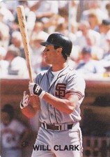 WILL CLARK 1988 STARBRITE SUPERSTARS #10 SAN FRANCISCO GIANTS