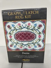 MCG Textiles Deena 37634 Latch Hook Kit Rug Floral Graph N Latch SEALED