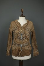 ELISA CAVALETTI Brown Embroidered Long Sleeve...