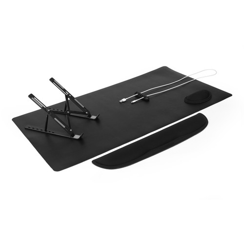 Intempo Laptop Verhoger Telefoonhouder Bureau Mat Kabel Organizer 6in1 Kantoor - Afbeelding 3 van 12