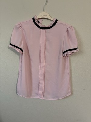 Oodji Pink With Black Women s Blouse Size 40