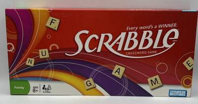 Scrabble Crossword Board Game Parker Brothers Hasbro Complete Family Set