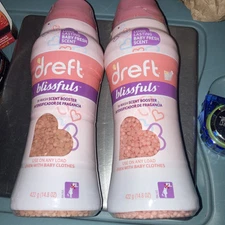 2 Dreft Blissfuls In-Wash Scent Booster Beads, Baby Fresh Scent, 14.8 oz