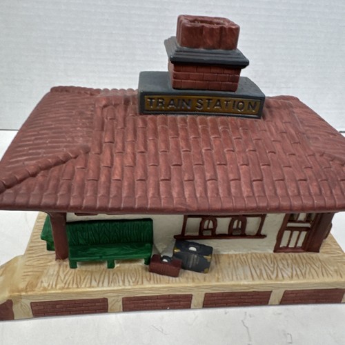 Partylite Whistle Stop Train Station Porcelain Tealight Candle Holder House - Picture 3 of 10