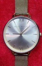 Olivia Burton Big Dial Gold Plated Ladies Watch Working.