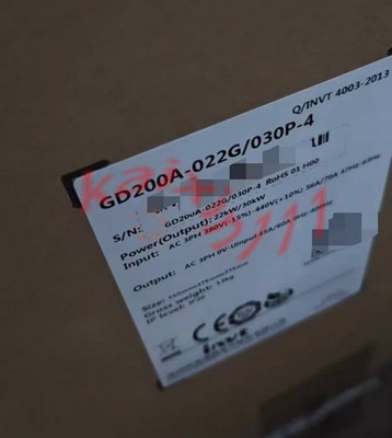 1PCS INVT Inverter GD200A-022G/030P-4 22KW New
