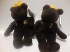 Bamm Beanos Salvino Babe Ruth 3 HR 60 Roger Maris 9 HR 61 Beanbag Plush Tags