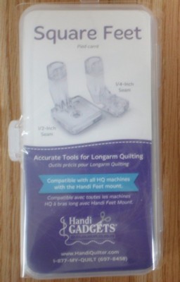 HANDIQUILTER HANDI-FEET SQUARE FOOT HANDI-GADGET PRESSER FOOT SET OF 2 FEET
