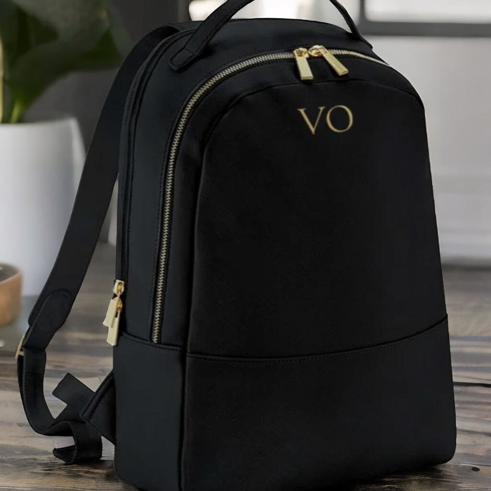 Mochila personalizada para mujer con inicial bolsa personalizada a medida equipaje de cuero sintético