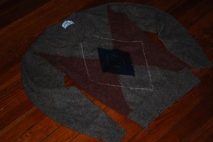 dior argyle sweater